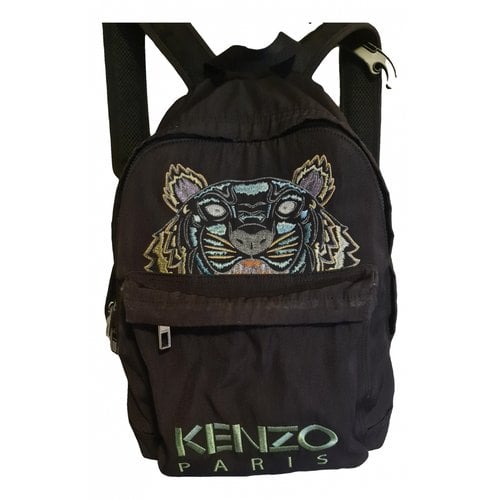 Pre-owned Kenzo Tiger Travel Bag In Black