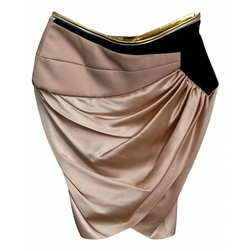 Pre-owned Alexandre Vauthier Silk Mini Skirt In Other
