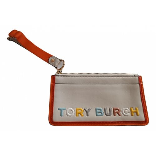 Pre-owned Tory Burch Leather Clutch Bag In Multicolour
