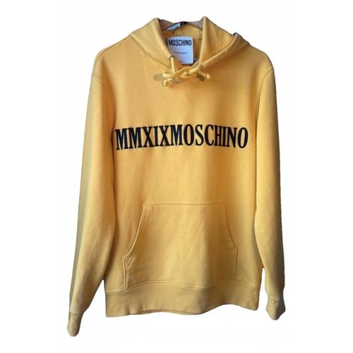 Pre-owned Moschino Pull In Yellow