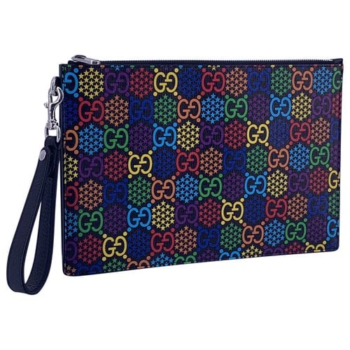 Pre-owned Gucci Guccy Clutch Leather Clutch Bag In Multicolour