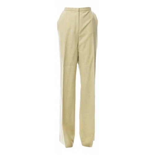 Pre-owned Givenchy Cashmere Trousers In Green