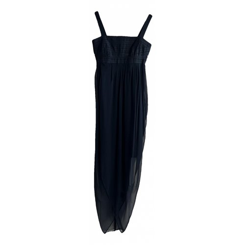 Pre-owned Elizabeth And James Silk Mid-length Dress In Black