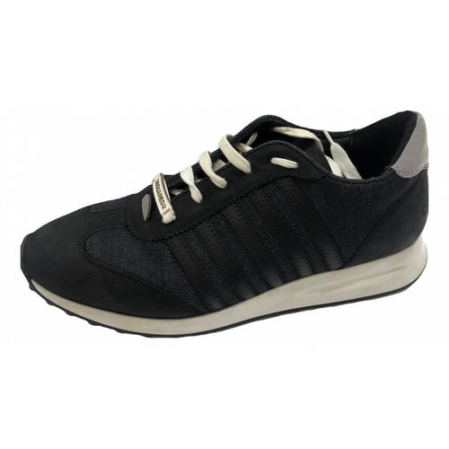 Pre-owned Dsquared2 New Runner Low Trainers In Black