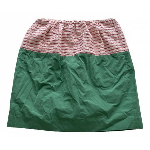 Pre-owned Tara Jarmon Mini Skirt In Green