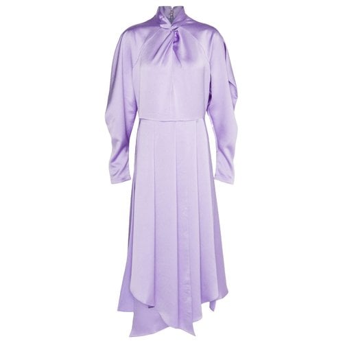 Pre-owned Hugo Boss Mid-length Dress In Purple