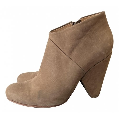 Pre-owned Hope Boots In Beige