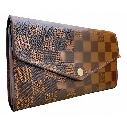 Pre-owned Louis Vuitton Sarah Exotic Leathers Wallet In Brown