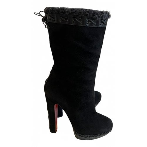 Pre-owned Christian Louboutin Snow Boots In Blue
