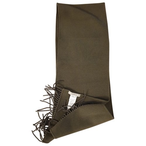 Pre-owned Marella Wool Stole In Khaki