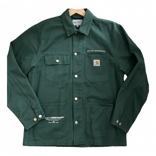 Pre-owned Carhartt Vest In Green