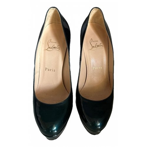 Pre-owned Christian Louboutin Simple Pump Leather Heels In Blue
