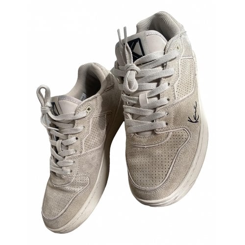 Pre-owned Karl Kani Low Trainers In Beige