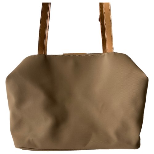 Pre-owned Bric's Cloth Handbag In Beige