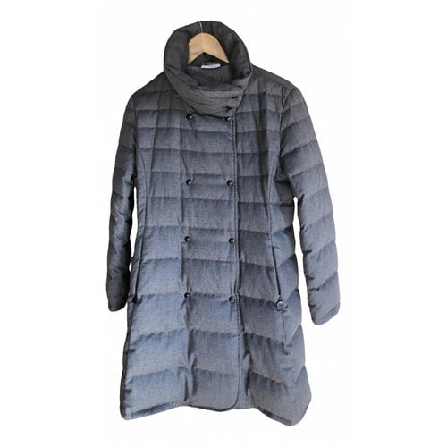 Pre-owned Akris Punto Coat In Anthracite