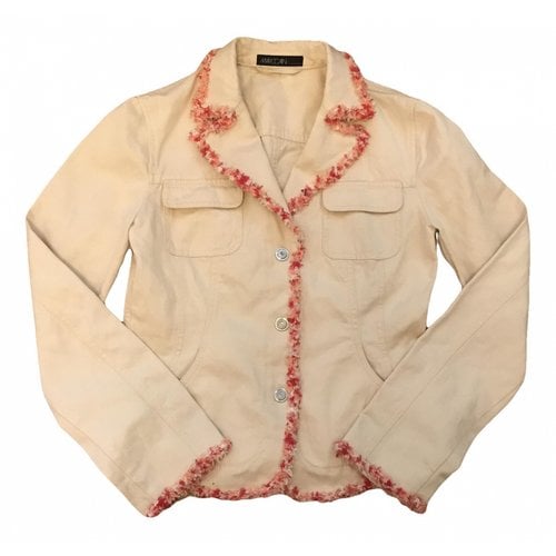Pre-owned Marc Cain Jacket In Beige