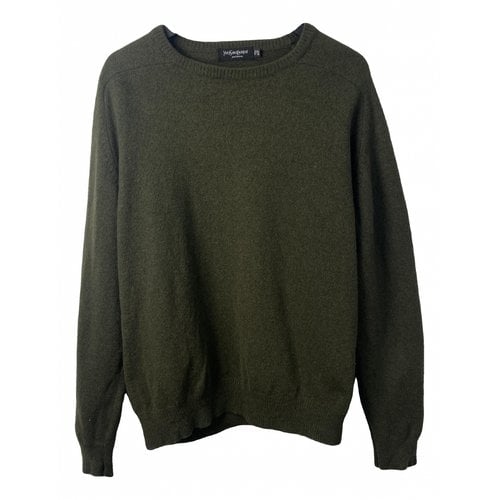 Pre-owned Saint Laurent Pull In Green