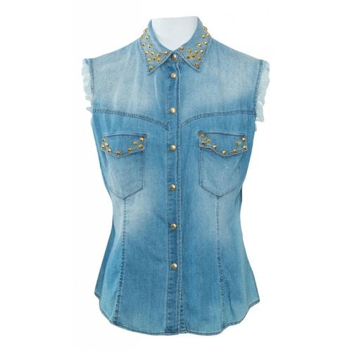 Pre-owned Just Cavalli Vest In Blue