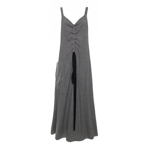 Pre-owned Ellery Wool Maxi Dress In Grey