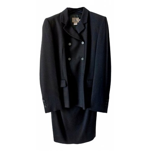 Pre-owned Calvin Klein Wool Suit Jacket In Black