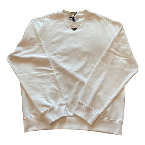 Pre-owned Prada Sweatshirt In White