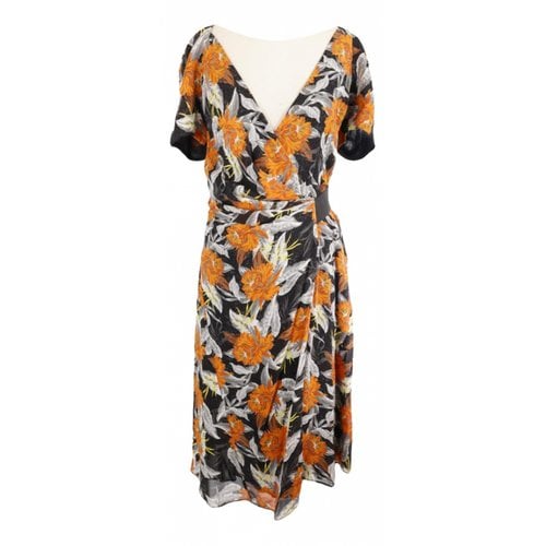 Pre-owned Proenza Schouler Silk Mid-length Dress In Multicolour