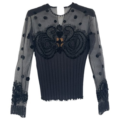 Pre-owned Christian Lacroix Blouse In Black