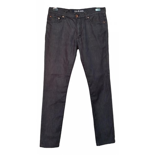 Pre-owned Liujo Straight Jeans In Grey