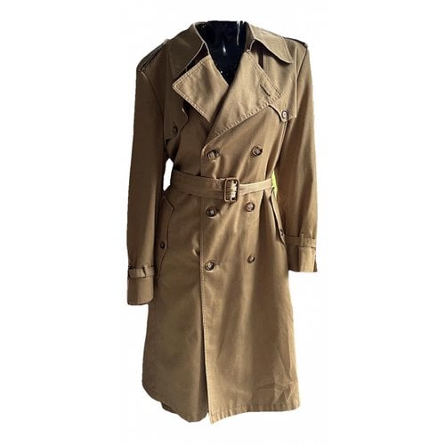 Pre-owned Dior Trench Coat In Camel