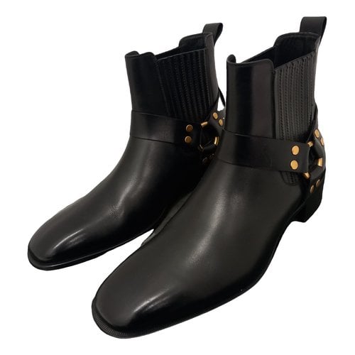 Pre-owned Tom Ford Leather Boots In Black