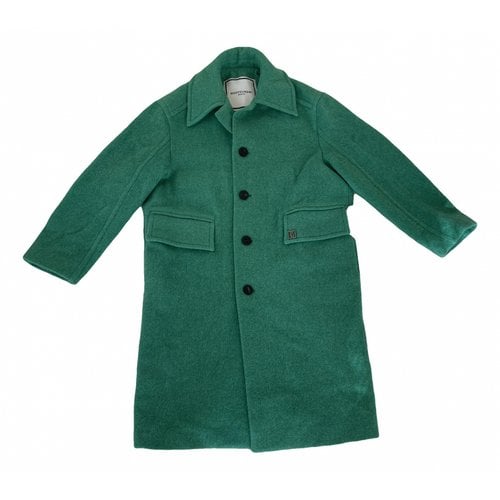 Pre-owned Wooyoungmi Wool Coat In Green