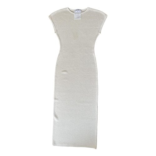 Pre-owned Chanel Maxi Dress In White