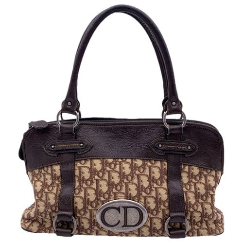 Pre-owned Dior Cloth Satchel In Brown