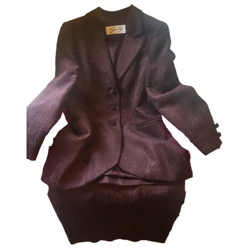 Pre-owned Genny Suit Jacket In Purple
