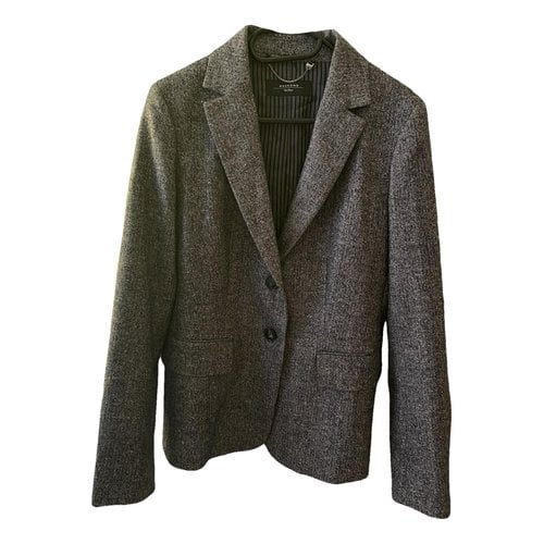 Pre-owned Max Mara Wool Blazer In Grey