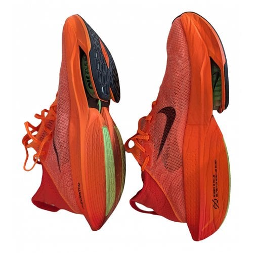 Pre-owned Nike Cloth Trainers In Orange