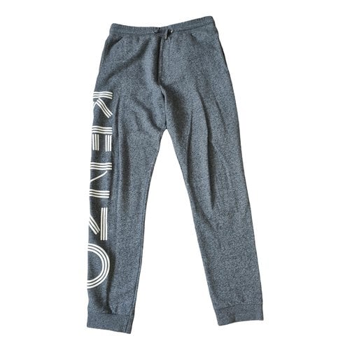 Pre-owned Kenzo Trousers In Grey