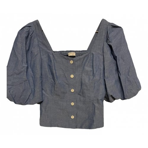 Pre-owned Sandro Blouse In Blue