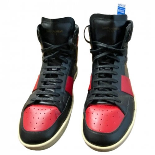 Pre-owned Saint Laurent Sl/01 Leather Trainers In Multicolour