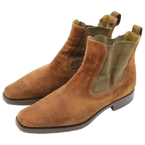 Pre-owned Berluti Leather Boots In Brown