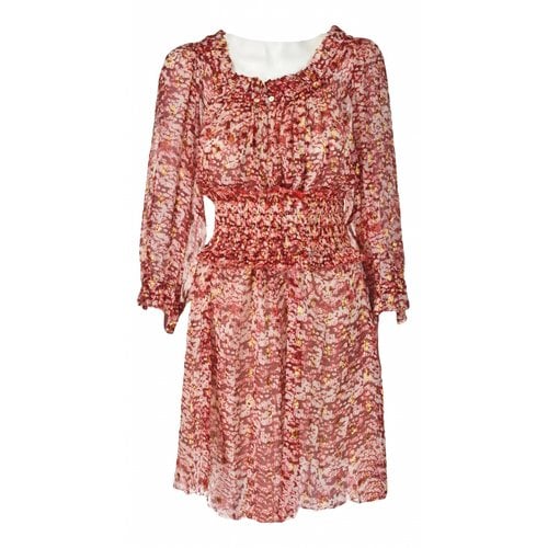 Pre-owned Isabel Marant Étoile Silk Mini Dress In Red