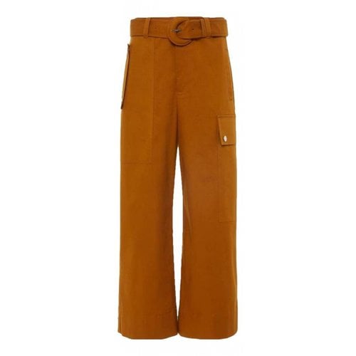 Pre-owned Proenza Schouler Trousers In Brown
