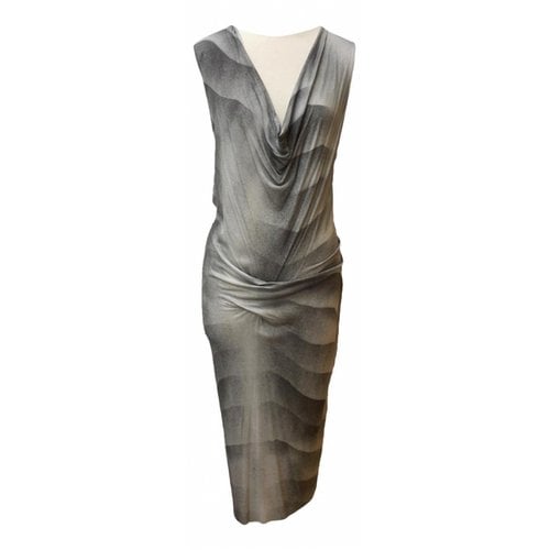 Pre-owned Helmut Lang Mid-length Dress In Grey