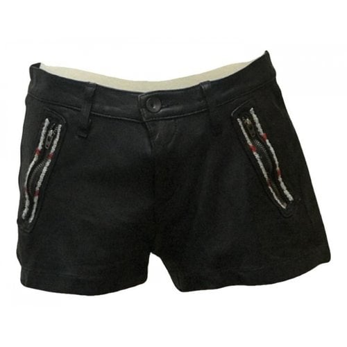 Pre-owned Rag & Bone Leather Shorts In Black