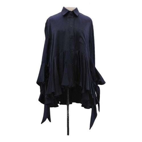 Pre-owned Each X Other Each X Silk Top In Navy
