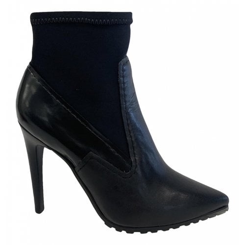 Pre-owned Tibi Leather Boots In Black