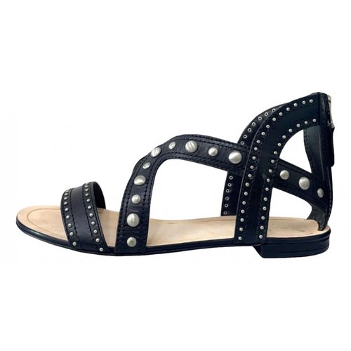 Pre-owned Brian Atwood Leather Sandals In Black