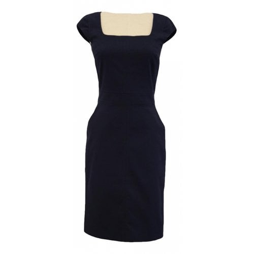 Pre-owned Tory Burch Mid-length Dress In Navy