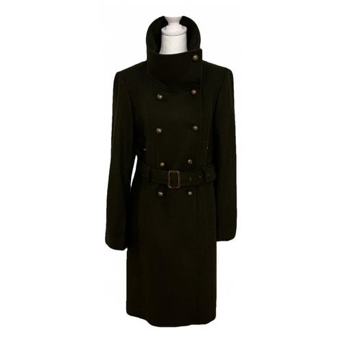 Pre-owned Bcbg Max Azria Wool Coat In Green