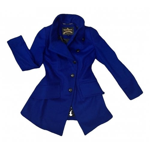 Pre-owned Vivienne Westwood Wool Coat In Blue